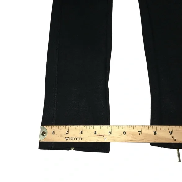 Armani Exchange Ponte Black Stretch Back Leg Zip Leggings - Women’s XS - Picture 7 of 15